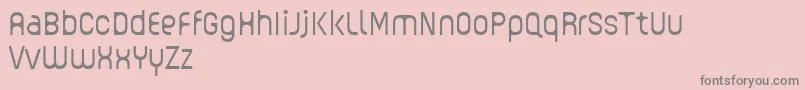 GUHLY Light reduced Font – Gray Fonts on Pink Background