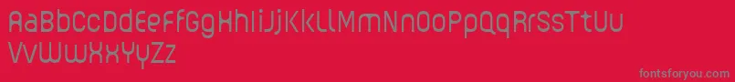 GUHLY Light reduced Font – Gray Fonts on Red Background
