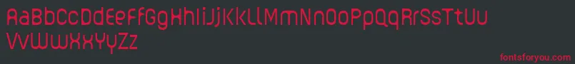 GUHLY Light reduced Font – Red Fonts on Black Background