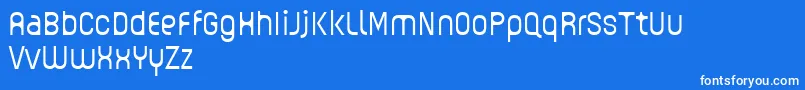 GUHLY Light reduced Font – White Fonts on Blue Background