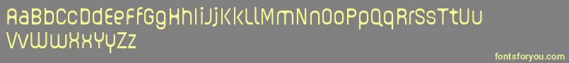 GUHLY Light reduced Font – Yellow Fonts on Gray Background