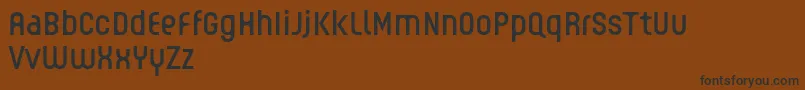 GUHLY Regular reduced Font – Black Fonts on Brown Background