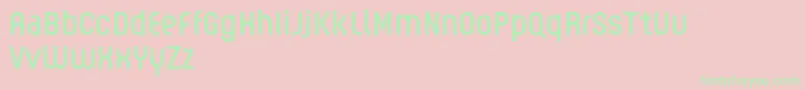 GUHLY Regular reduced Font – Green Fonts on Pink Background