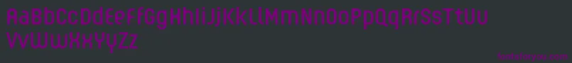 GUHLY Regular reduced Font – Purple Fonts on Black Background