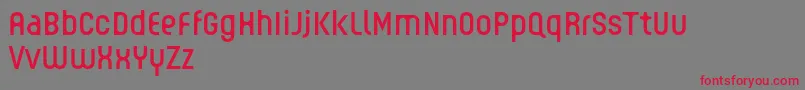 GUHLY Regular reduced Font – Red Fonts on Gray Background