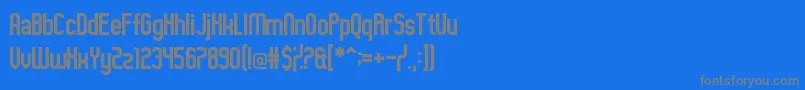 フォントGuilty Treasure – 青い背景に灰色の文字