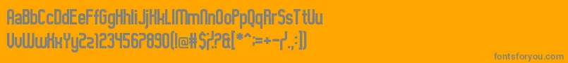 フォントGuilty Treasure – オレンジの背景に灰色の文字