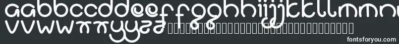Шрифт Gulali regular – белые шрифты на чёрном фоне