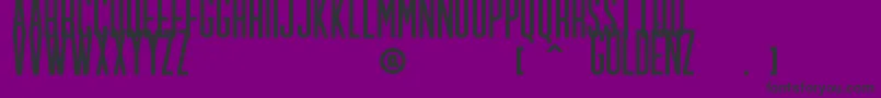 GULDENZ Font – Black Fonts on Purple Background