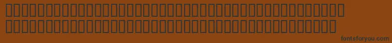 Numatrix Font – Black Fonts on Brown Background