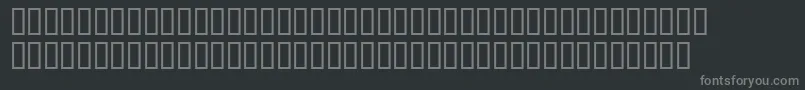 Numatrix-fontti – harmaat kirjasimet mustalla taustalla