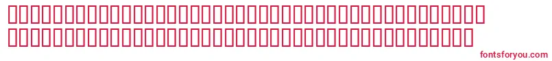 Шрифт Numatrix – красные шрифты