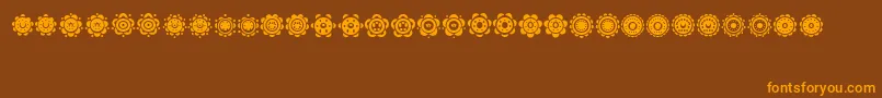 Gullar Font – Orange Fonts on Brown Background