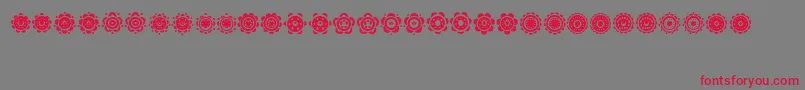Gullar Font – Red Fonts on Gray Background