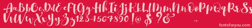 More about Gulya Script   Font Gulya Script   Font – Pink Fonts on Red Background