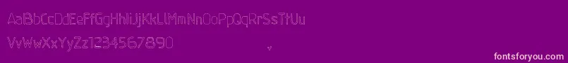 GumballSample Regular Font – Pink Fonts on Purple Background