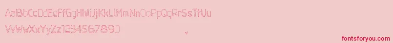 GumballSample Regular-Schriftart – Rote Schriften auf rosa Hintergrund