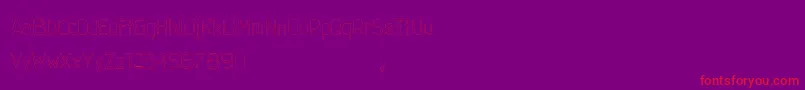 GumballSample Regular Font – Red Fonts on Purple Background