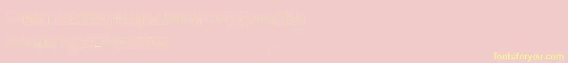 GumballSample Regular-Schriftart – Gelbe Schriften auf rosa Hintergrund