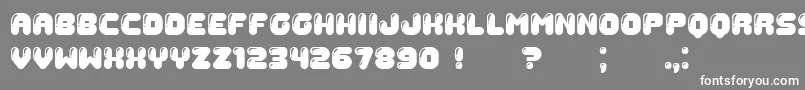 Gummy Font – White Fonts on Gray Background