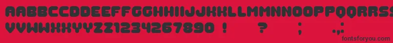 GummyBook Font – Black Fonts on Red Background