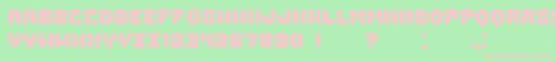 GummyBook Font – Pink Fonts on Green Background