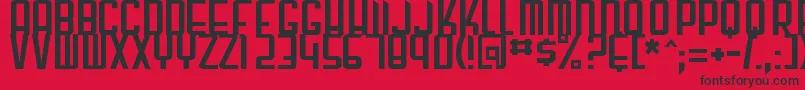 gunblade Font – Black Fonts on Red Background