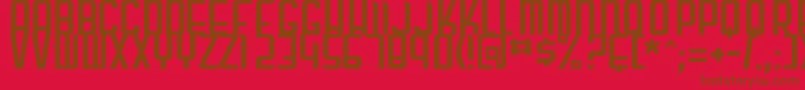 Saiba mais sobre a fonte gunblade Fonte gunblade – fontes marrons em um fundo vermelho