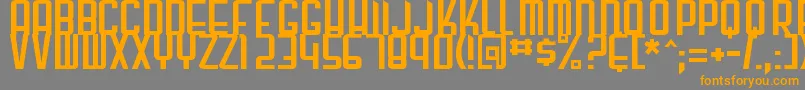 gunblade Font – Orange Fonts on Gray Background