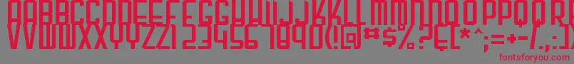 gunblade Font – Red Fonts on Gray Background