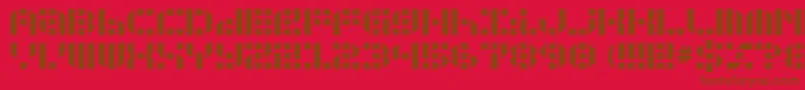 gunju   Font – Brown Fonts on Red Background