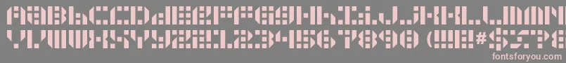 gunju   Font – Pink Fonts on Gray Background