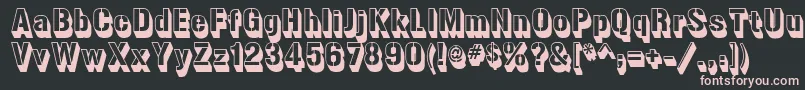 gunplay 3d Font – Pink Fonts on Black Background