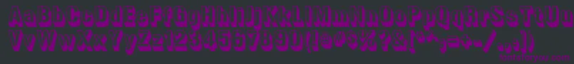 gunplay 3d Font – Purple Fonts on Black Background
