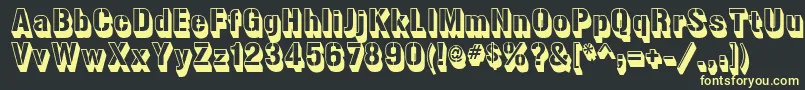 gunplay 3d Font – Yellow Fonts on Black Background