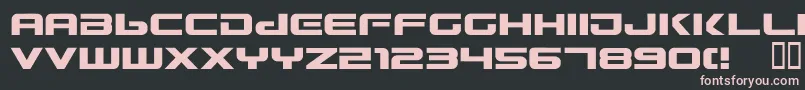 gunship Font – Pink Fonts on Black Background