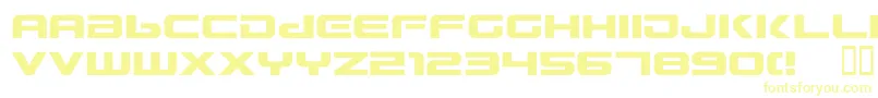 gunship-Schriftart – Gelbe Schriften