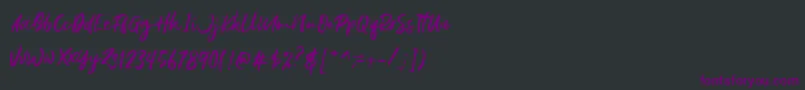 Gustolle DEMO Font – Purple Fonts on Black Background
