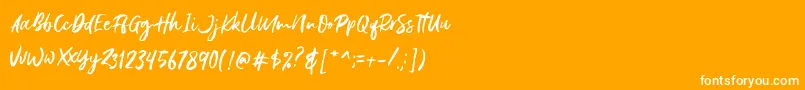フォントGustolle DEMO – オレンジの背景に白い文字