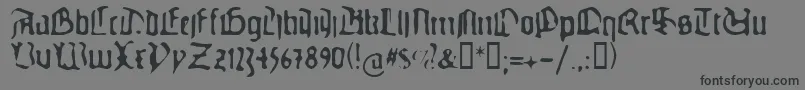 GUTEG    Font – Black Fonts on Gray Background