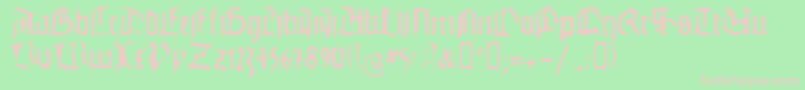 GUTEG    Font – Pink Fonts on Green Background