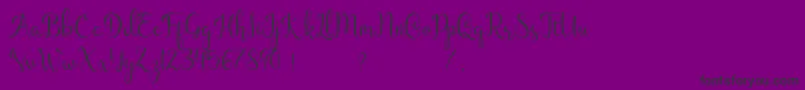 Guttentag Font – Black Fonts on Purple Background