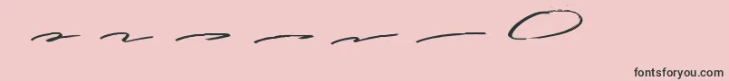 フォントGuttenwell Swash – ピンクの背景に黒い文字