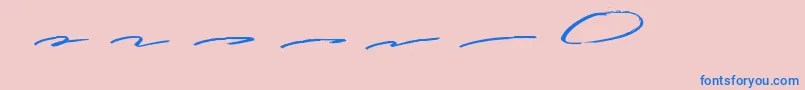 Weitere Informationen zur Guttenwell Swash-Schriftart Guttenwell Swash-Schriftart – Blaue Schriften auf rosa Hintergrund