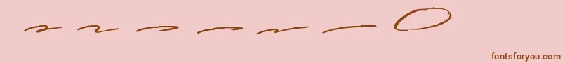 Шрифт Guttenwell Swash – коричневые шрифты на розовом фоне