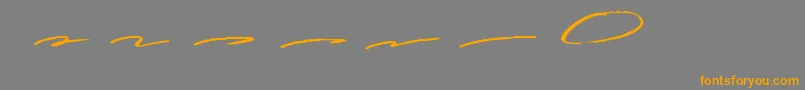 Guttenwell Swash-Schriftart – Orangefarbene Schriften auf grauem Hintergrund