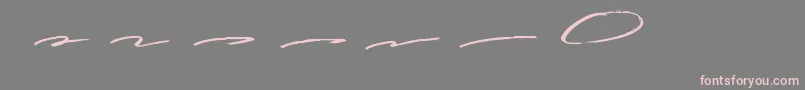 フォントGuttenwell Swash – 灰色の背景にピンクのフォント