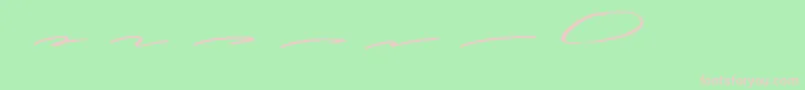Guttenwell Swash Font – Pink Fonts on Green Background
