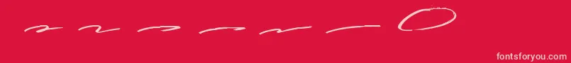 Guttenwell Swash Font – Pink Fonts on Red Background