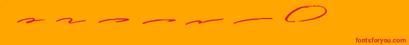 Guttenwell Swash Font – Red Fonts on Orange Background